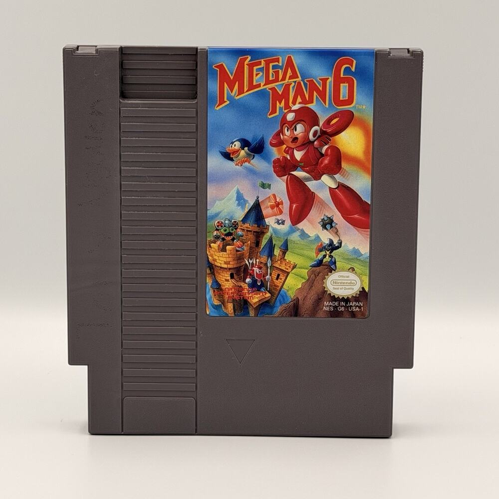 Mega Man 6 Nintendo Entertainment System Authentic, Tested & Working w/ Case